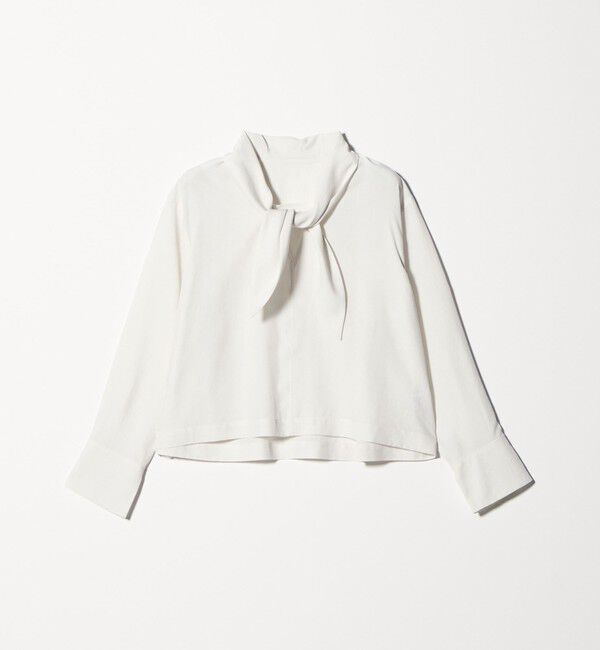 BEAUTY&YOUTH UNITED ARROWS「セルロース タイブラウス ウォッシャブル」|シャツ・ブラウス|OFF WHITE