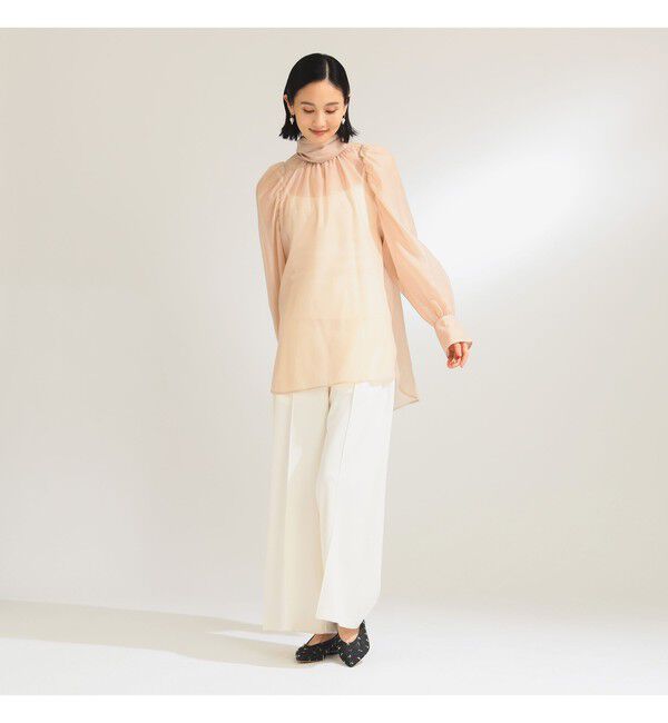 Demi-Luxe BEAMS 「オーガンジー リボンブラウス」|シャツ・ブラウス|