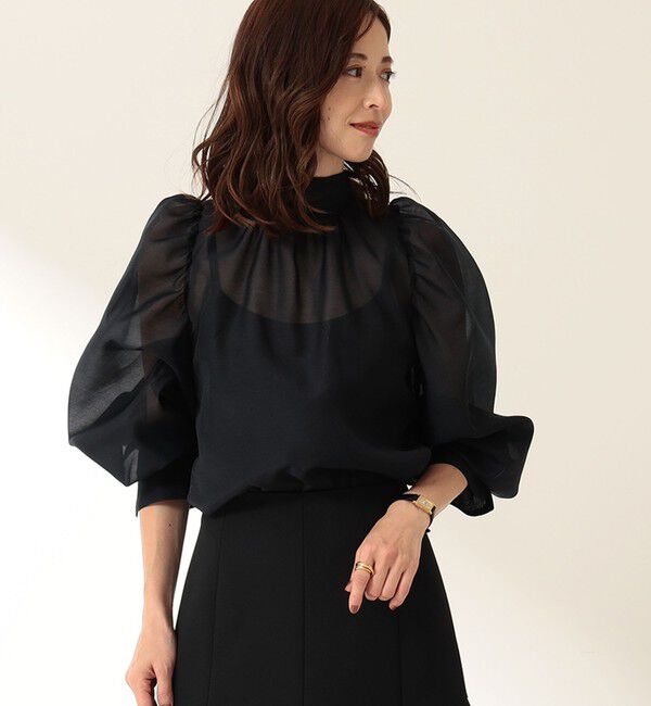 Demi-Luxe BEAMS 「オーガンジー リボンブラウス」|シャツ・ブラウス|