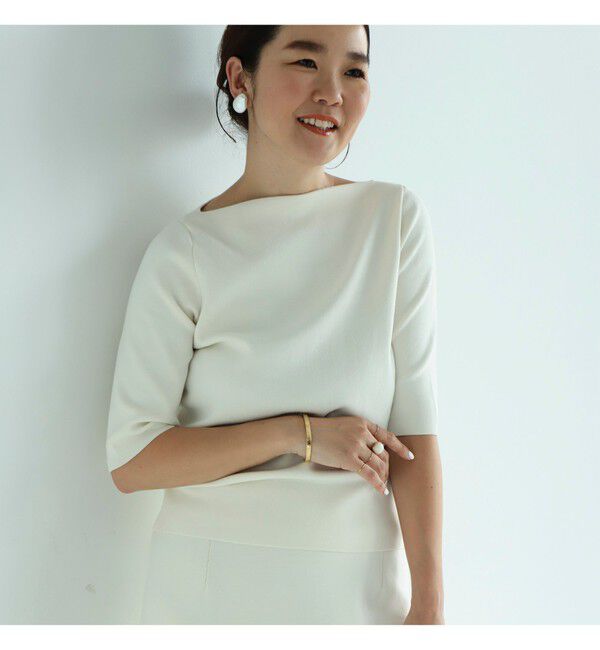Demi-Luxe BEAMS 「シンプル ボートネックニット .M」|ニット・セーター|
