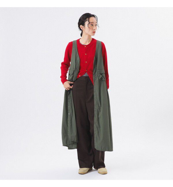 BEAMSBOY「ナイロン タッサー C-1 ノースリーブ ワンピース」|ワンピース|