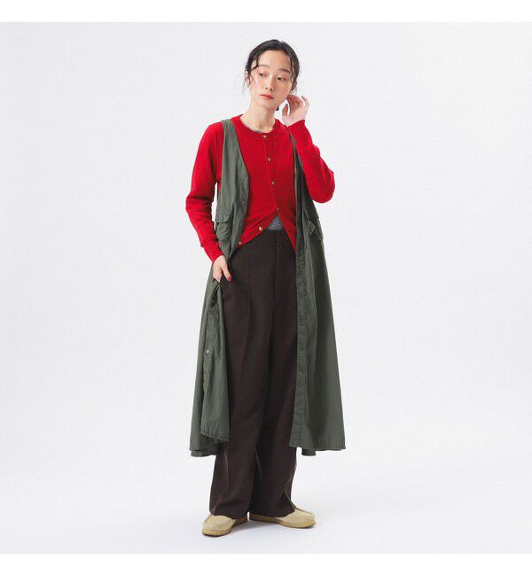 BEAMSBOY「ナイロン タッサー C-1 ノースリーブ ワンピース」|ワンピース|