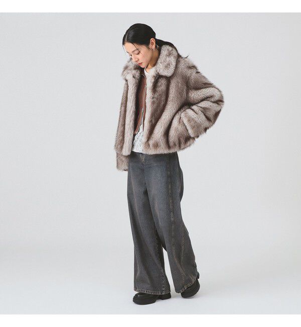 Ray BEAMS 「フェイクファー ショート ブルゾン」|ブルゾン・スタジャン|