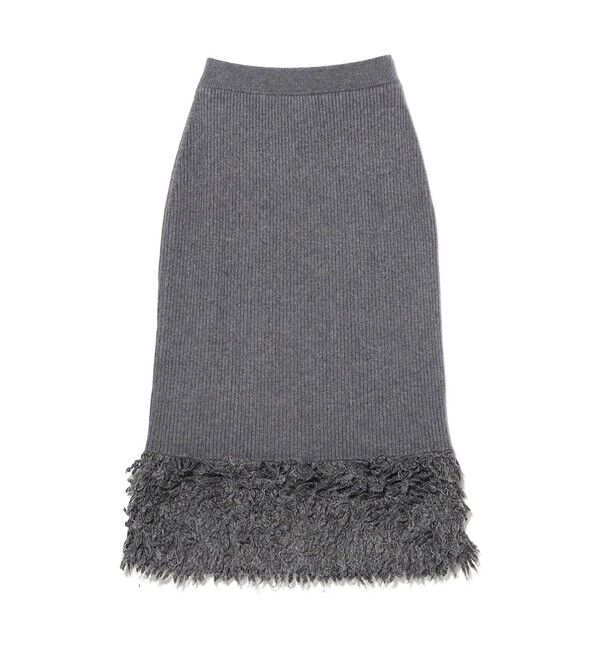 Ray BEAMS 「RBS / フリンジ キリカエ ニット スカート」|スカート|