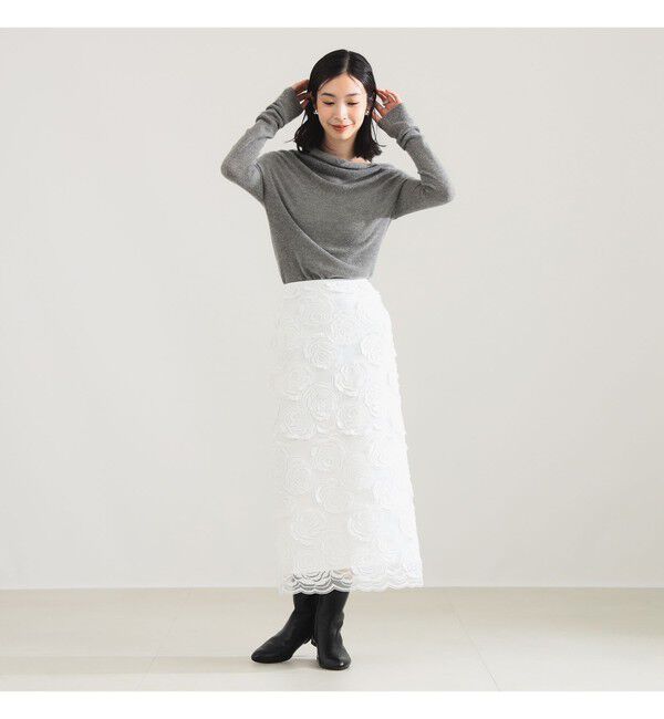 Demi-Luxe BEAMS 「スカラレース タイトスカート」|スカート|