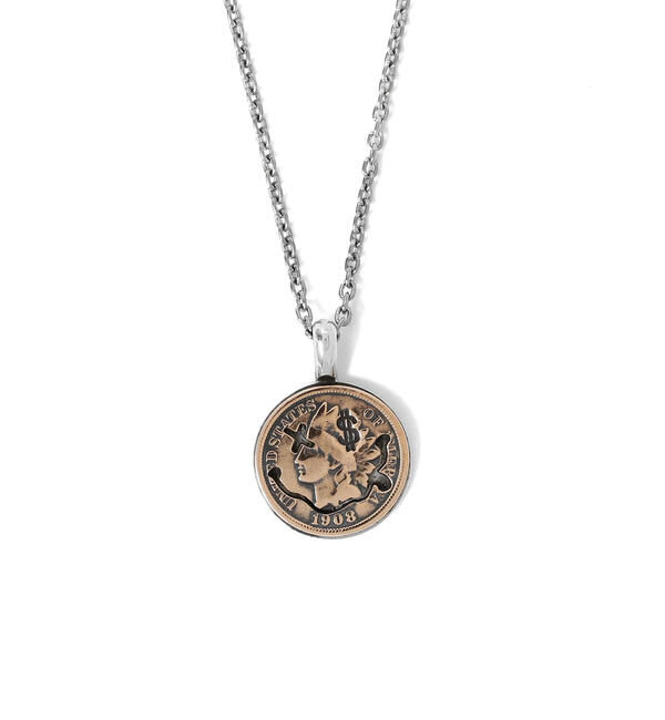 BEAMS「NORTH WORKS &times; BEAMS / 別注 $ ドランク スマイル ペンダント」|ネックレス|PENNY