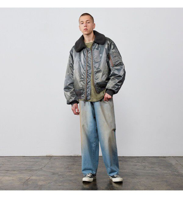 BEAMS「ワイドショートフィット B-15タイプ フライトジャケット」|ブルゾン・スタジャン|