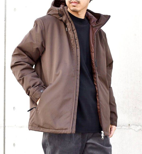 SHIPS any「SHIPS any:  ユーティリティー ZIPポケット 中綿マウンテンパーカー 24FW◇」|ブルゾン・スタジャン|ブラウン