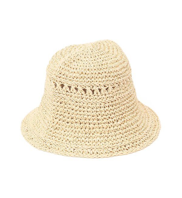 SHIPS any「SHIPS any: 透かし編み ベル ハット」|ハット|