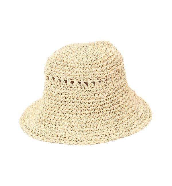 SHIPS any「SHIPS any: 透かし編み ベル ハット」|ハット|