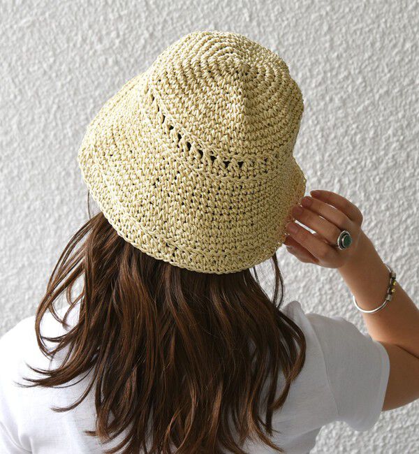 SHIPS any「SHIPS any: 透かし編み ベル ハット」|ハット|