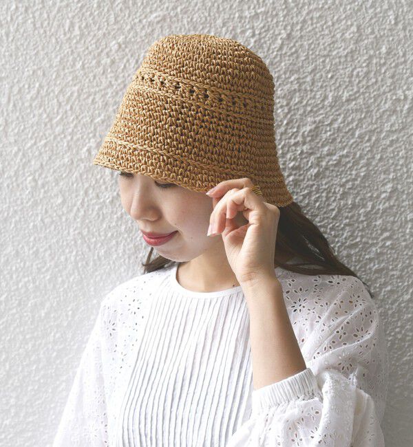 SHIPS any「SHIPS any: 透かし編み ベル ハット」|ハット|