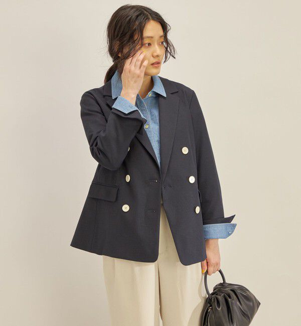 SHIPS for women「コットン リネン オックス ダブル ジャケット」|その他|