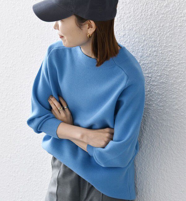 SHIPS any「SHIPS any:〈手洗い可能〉ミラノリブ スタンドネック プルオーバー」|ニット・セーター|