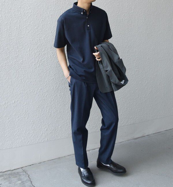 SHIPS any「SHIPS any:〈接触冷感/遮熱/UVカット機能等〉サマーファンクション 鹿の子 ボタンダウンポロシャツ◇」|ポロシャツ|