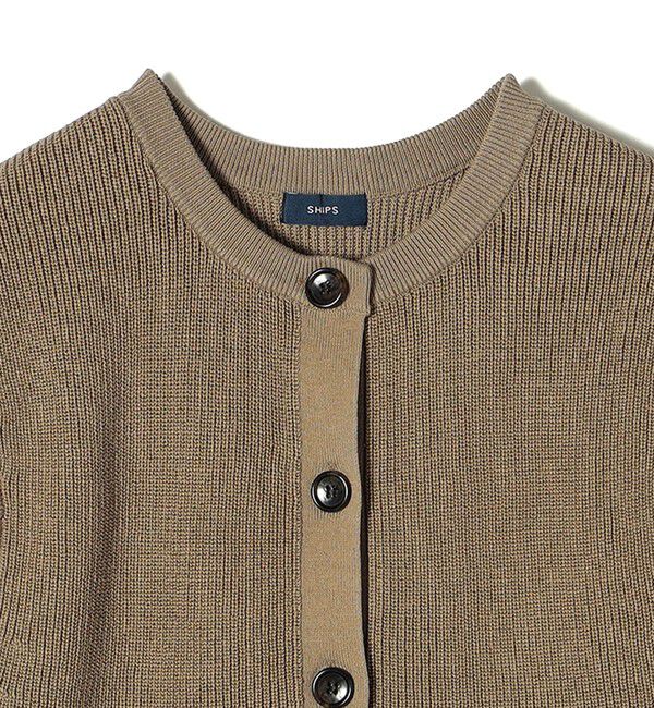 SHIPS for women「〈手洗い可能〉ギマ コットン Aライン シルエット ベスト」|ベスト・ジレ|