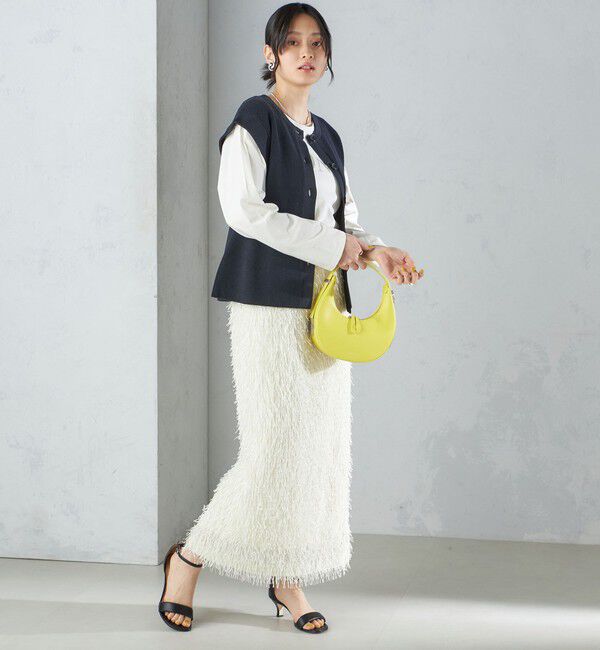 SHIPS for women「〈手洗い可能〉ギマ コットン Aライン シルエット ベスト」|ベスト・ジレ|