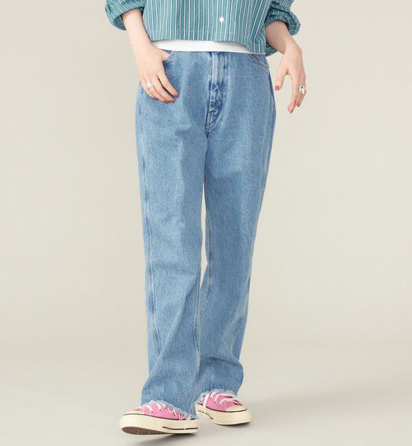 SHIPS for women「SHIPS NINE CASE:〈手洗い可能〉カットオフ デニム◇」|デニム|