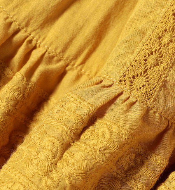 SHIPS any「bon_meur:〈洗濯機可能〉レース ティアード ボリューム ブラウス」|シャツ・ブラウス|