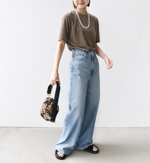 SHIPS for women「〈手洗い可能〉シアー ショートスリーブ プルオーバー」|Tシャツ・カットソー|