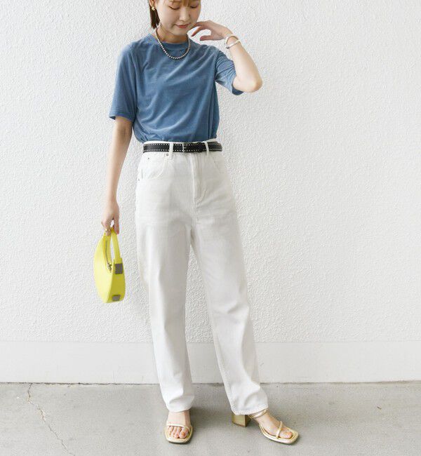 SHIPS for women「〈手洗い可能〉シアー ショートスリーブ プルオーバー」|Tシャツ・カットソー|