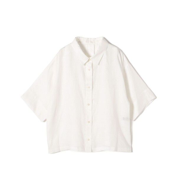 SHIPS Colors 「SHIPS Colors: 〈手洗い可能〉リネン ボクシー シャツ2◇」|シャツ・ブラウス|オフホワイト