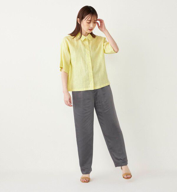 SHIPS Colors 「SHIPS Colors: 〈手洗い可能〉リネン ボクシー シャツ2◇」|シャツ・ブラウス|