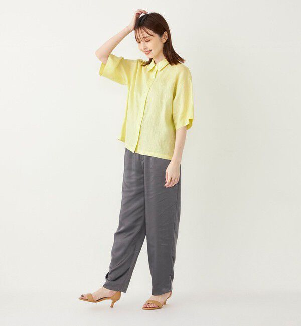 SHIPS Colors 「SHIPS Colors: 〈手洗い可能〉リネン ボクシー シャツ2◇」|シャツ・ブラウス|