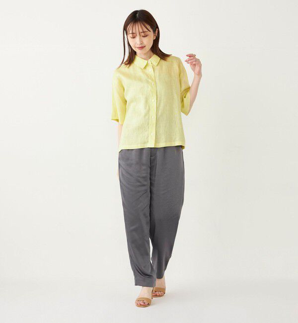 SHIPS Colors 「SHIPS Colors: 〈手洗い可能〉リネン ボクシー シャツ2◇」|シャツ・ブラウス|