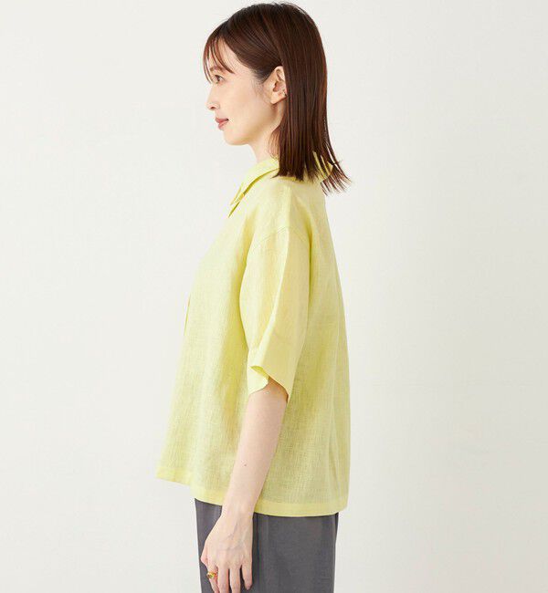 SHIPS Colors 「SHIPS Colors: 〈手洗い可能〉リネン ボクシー シャツ2◇」|シャツ・ブラウス|