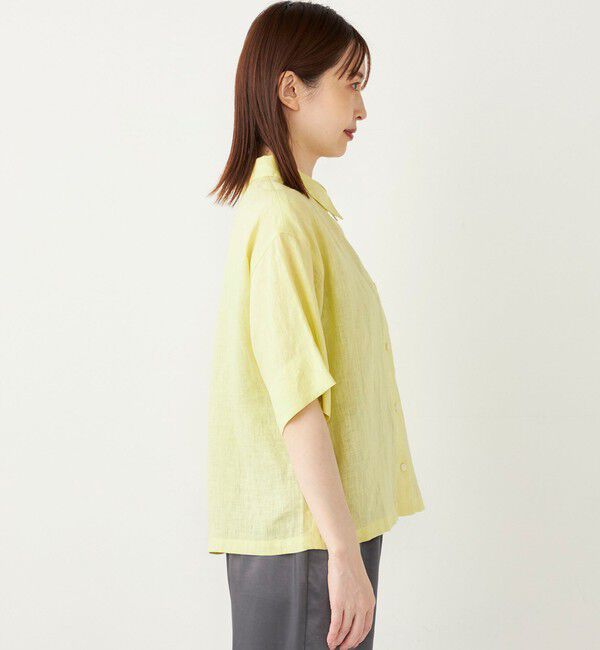SHIPS Colors 「SHIPS Colors: 〈手洗い可能〉リネン ボクシー シャツ2◇」|シャツ・ブラウス|