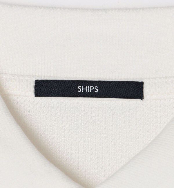 SHIPS「【WEB限定】SHIPS:〈抗菌・防臭〉ワンポイント ロゴ バーズアイ ロングスリーブ ポロシャツ」|ポロシャツ|