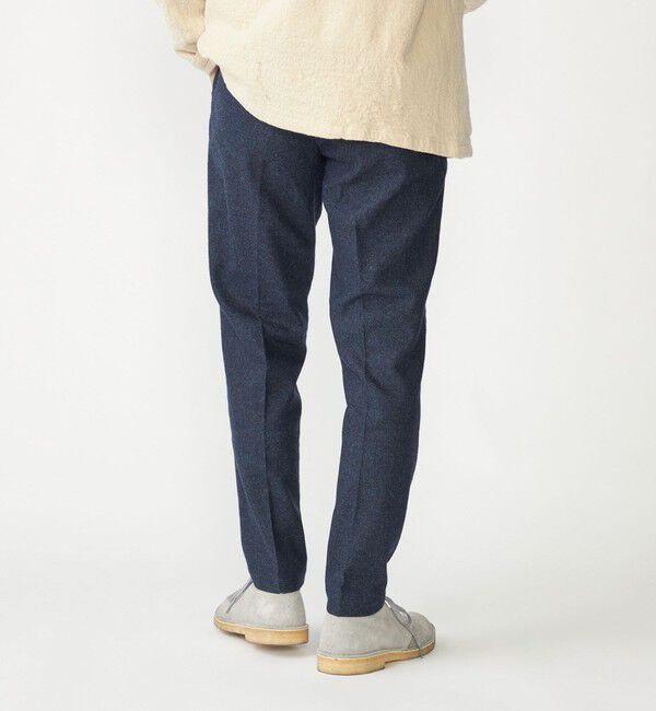 SHIPS「SHIPS: RENEWOOL ホームスパン イージーパンツ」|チノ|