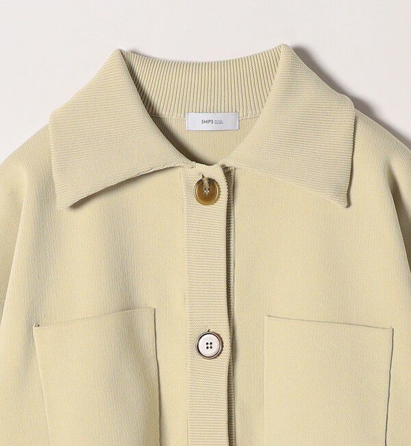 SHIPS any「SHIPS any:〈手洗い可能〉コンパクト ニット ジャケット カーディガン」|カーディガン|