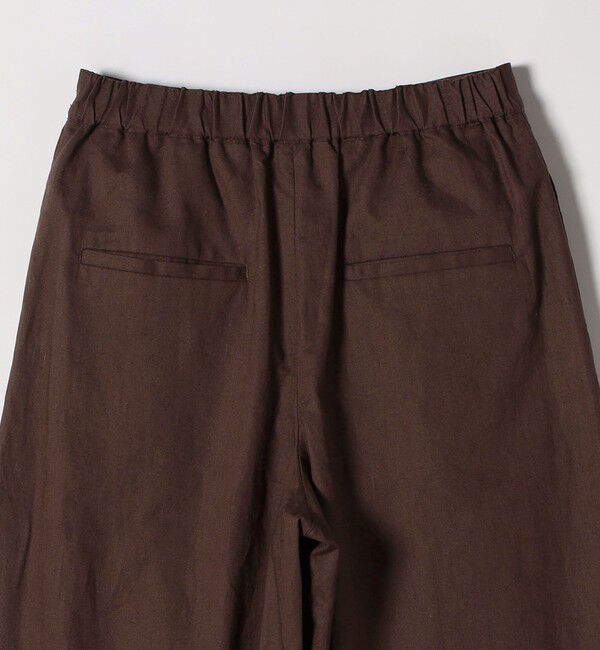 SHIPS any「SHIPS any:〈洗濯機可能〉リネン ミックス タック フレア ワイド パンツ」|その他|