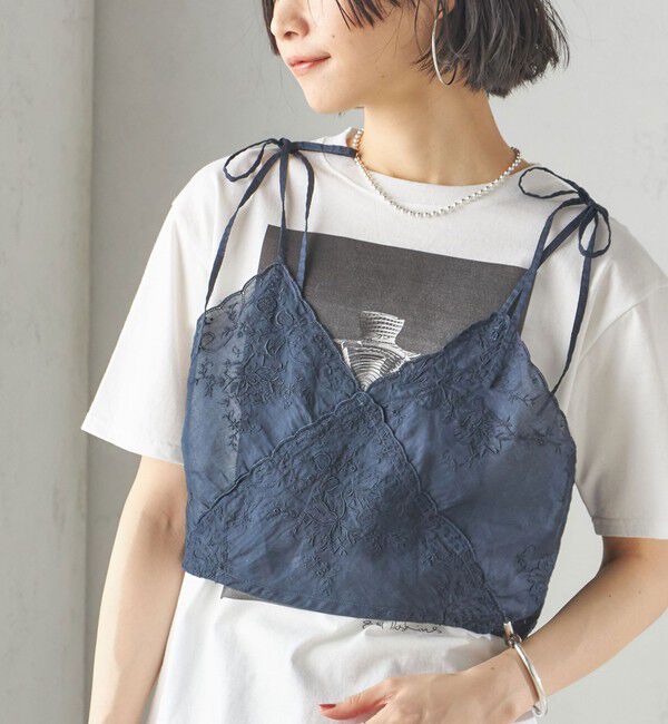 SHIPS for women「【SHIPS別注】Heriter: 50th ANNIV スワトウ ビスチェ」|その他|ネイビー