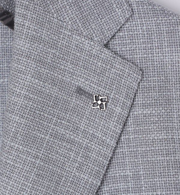 SHIPS「TAGLIATORE: メランジ グレー ホップサック ジャケット」|テーラードジャケット|