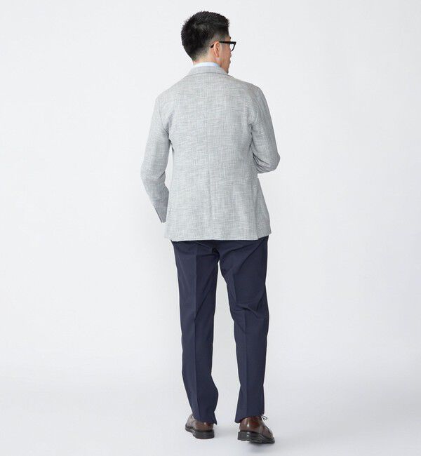 SHIPS「TAGLIATORE: メランジ グレー ホップサック ジャケット」|テーラードジャケット|