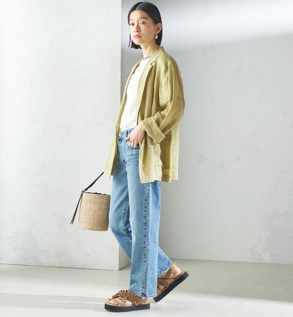 SHIPS for women「【WEB限定】クロス フリル プラット フォーム サンダル」|サンダル|