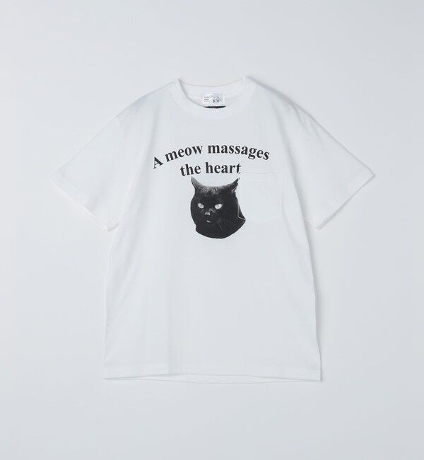 SHIPS「【WEB限定/SHIPS別注】Regency Works: キャット ポケット Tシャツ」|Tシャツ・カットソー|