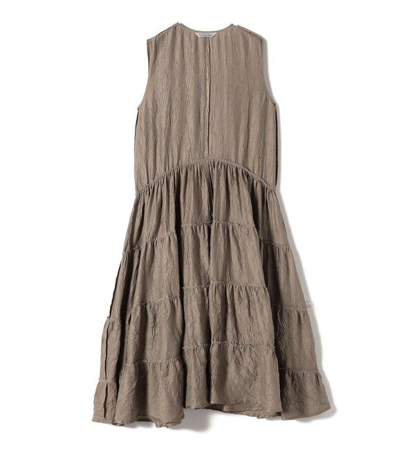 SHIPS for women「TORRAZZO DONNA:〈手洗い可能〉ティアード ノースリーブ ワンピース」|ワンピース|