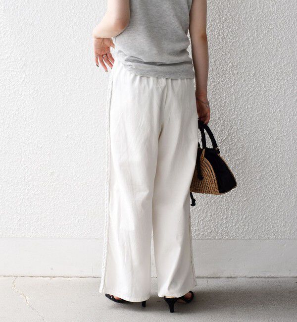 SHIPS any「bon_meur:〈手洗い可能〉ブレイド ロープ デザイン タッセル ワイド パンツ」|その他|