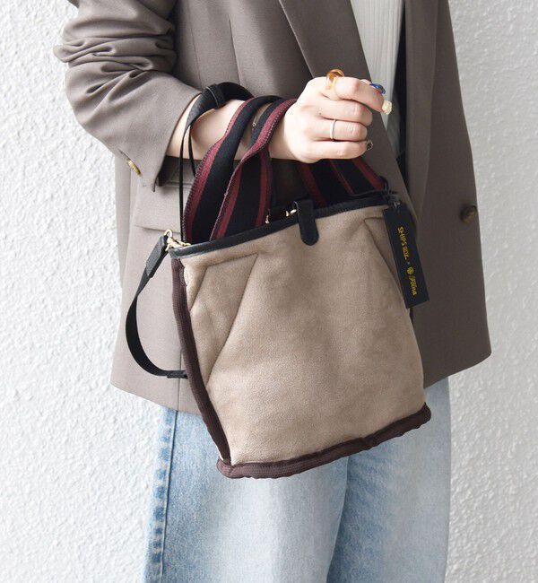 SHIPS any「《追加予約》【SHIPS any別注】Folna: 2WAY ライン リバーシブル ショルダー バッグ」|ショルダー・メッセンジャー|