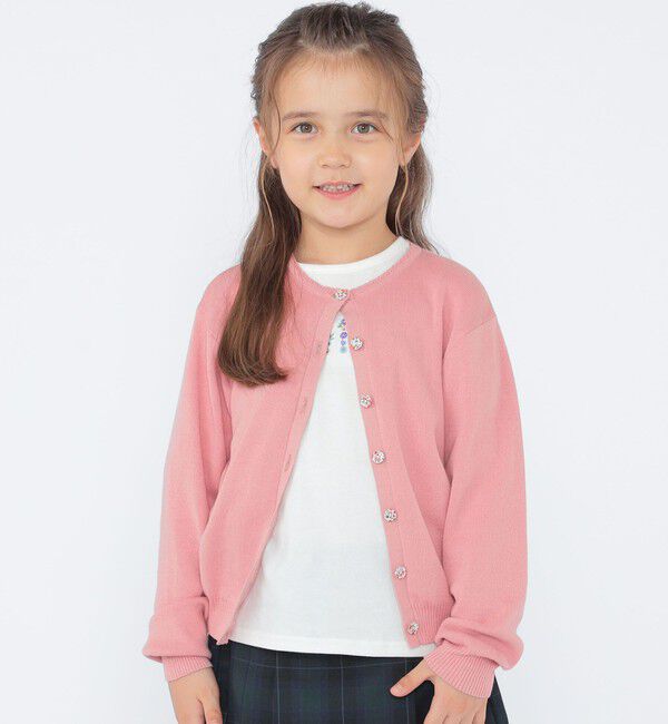SHIPS KIDS「SHIPS KIDS:100～130cm / リバティ ニット カーディガン」|カーディガン|