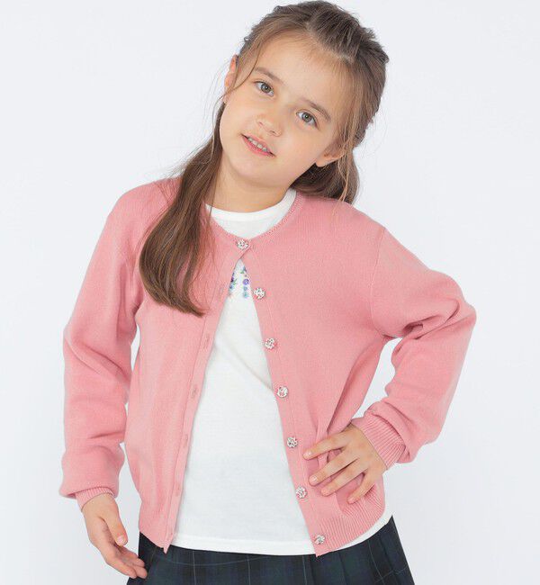 SHIPS KIDS「SHIPS KIDS:100～130cm / リバティ ニット カーディガン」|カーディガン|
