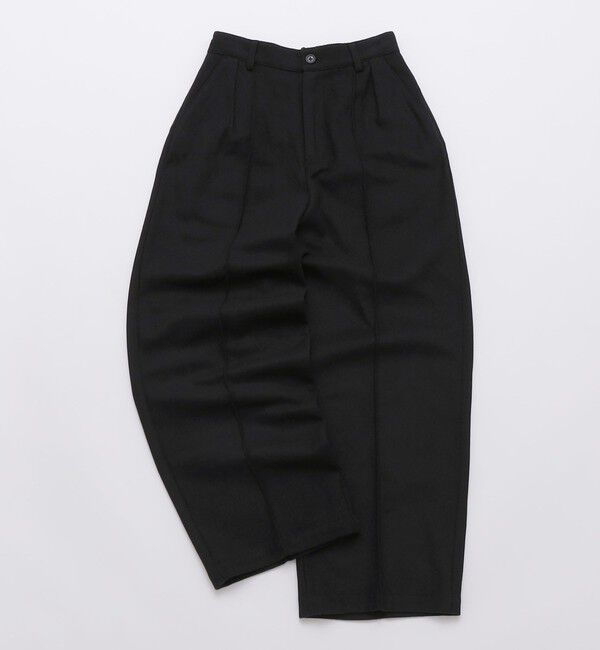 SHIPS「【WEB限定】SHIPS:〈手洗い可能〉ウールブレンド ワイド スラックス」|その他|