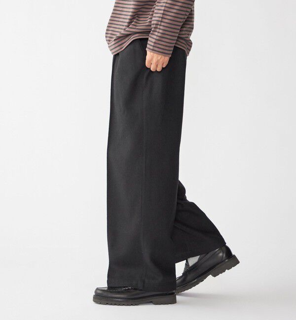 SHIPS「【WEB限定】SHIPS:〈手洗い可能〉ウールブレンド ワイド スラックス」|その他|