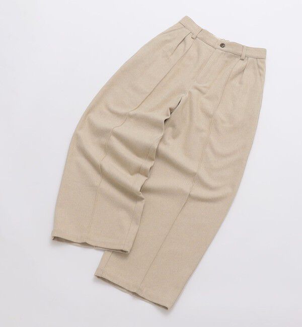 SHIPS「【WEB限定】SHIPS:〈手洗い可能〉ウールブレンド ワイド スラックス」|その他|