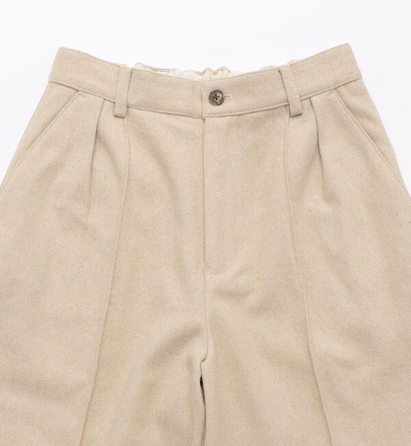 SHIPS「【WEB限定】SHIPS:〈手洗い可能〉ウールブレンド ワイド スラックス」|その他|