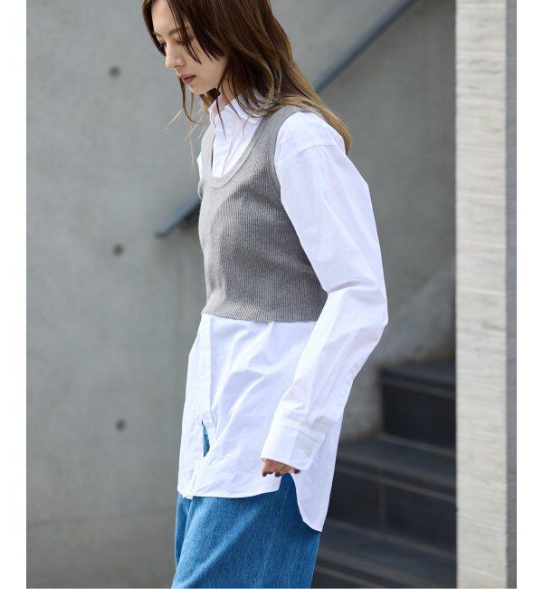 OUTDOOR PRODUCTS Usual Things「ニットシャツニットビスチェ2点SET」|ニット・セーター|